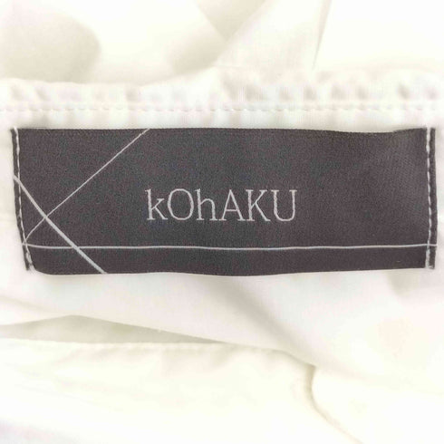 コハク KOHAKU デザインスリーブアシメシャツ レディース FREE