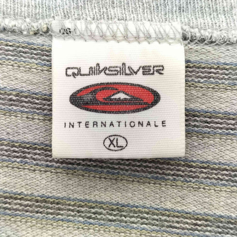 クイックシルバー Quiksilver 90s USA製 ボーダークルーネックTシャツ メンズ XL