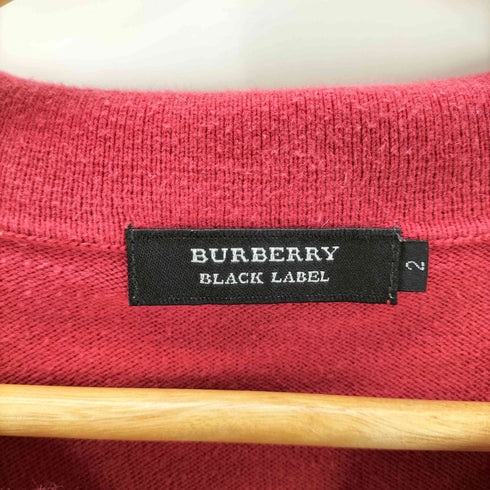 バーバリーブラックレーベル BURBERRY BLACK LABEL s/sボーダー スキッパー ポロシャツ メンズ JPN:2