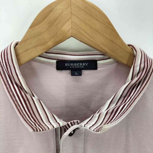 バーバリーロンドン BURBERRY LONDON ホースロゴ刺繍 s/s ポロシャツ メンズ import:L