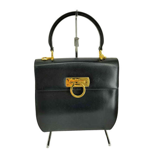 サルヴァトーレフェラガモ Salvatore Ferragamo ガンチーニ レザー ハンドバッグ レディース