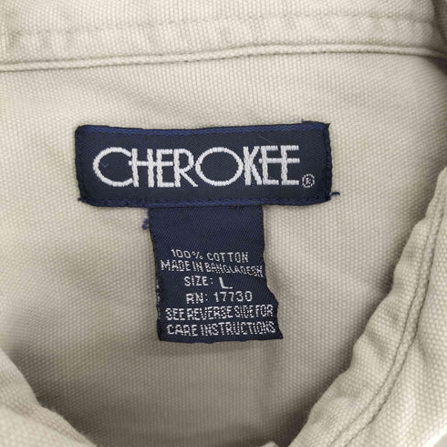 チェロキー Cherokee コットンワークシャツ メンズ import:L