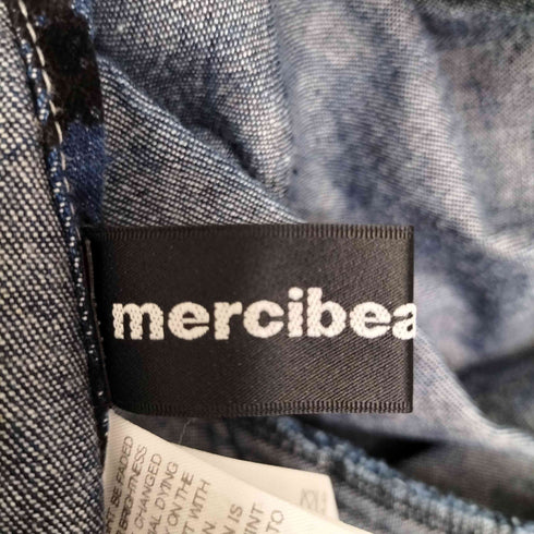 メルシーボークー mercibeaucoup フロッキープリント変形スカート レディース 0
