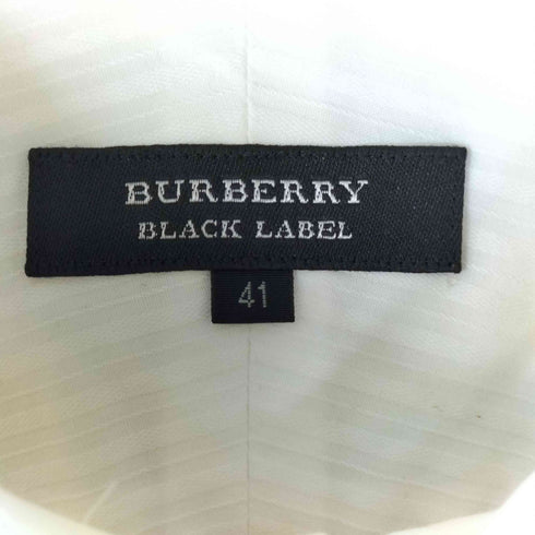 バーバリーブラックレーベル BURBERRY BLACK LABEL ワンポイント刺繍 BD L/S シャツ メンズ 41