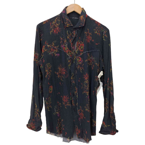 フォーティーンスアディクション 14th addiction 総柄 L/S レーヨンシャツ トグルボタン メンズ JPN:2