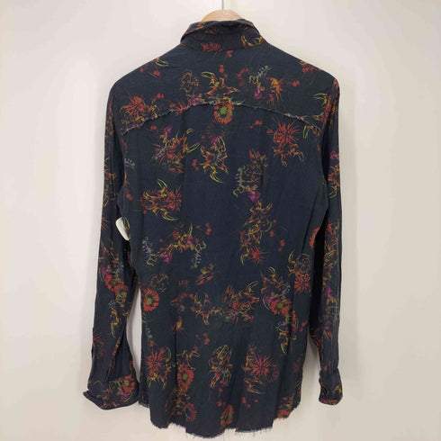 フォーティーンスアディクション 14th addiction 総柄 L/S レーヨンシャツ トグルボタン メンズ JPN:2
