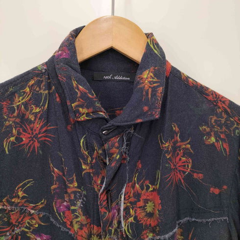 フォーティーンスアディクション 14th addiction 総柄 L/S レーヨンシャツ トグルボタン メンズ JPN:2