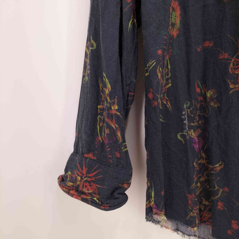 フォーティーンスアディクション 14th addiction 総柄 L/S レーヨンシャツ トグルボタン メンズ JPN:2