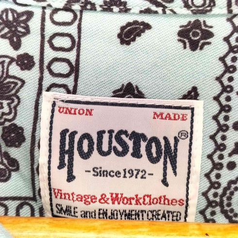 ヒューストン HOUSTON ペイズリー 開襟シャツ メンズ L