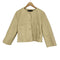 ザラ ZARA ノーカラーフェイクレザージャケット レディース S