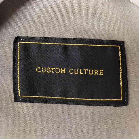 カスタムカルチャー CUSTOM CULTURE ノーカラーフェイクスウェードジャケット メンズ JPN:2