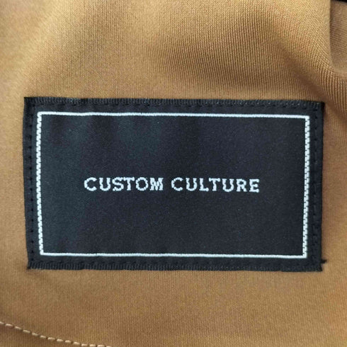カスタムカルチャー CUSTOM CULTURE ノーカラーフェイクスウェードジャケット メンズ JPN:2