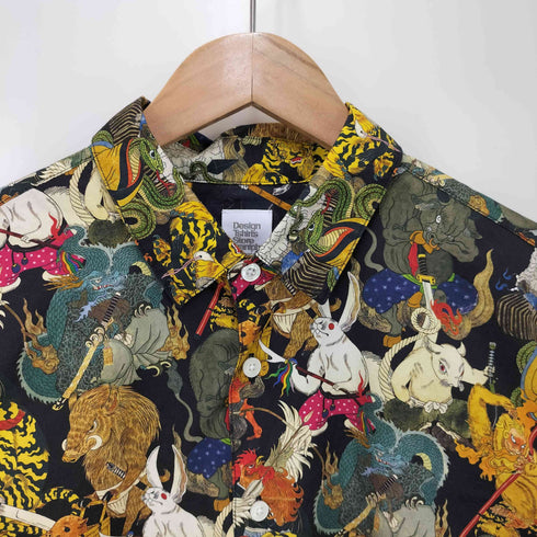デザインティーシャツストアグラニフ Design Tshirts Store graniph 十二支総柄 L/S シャツ メンズ JPN:M