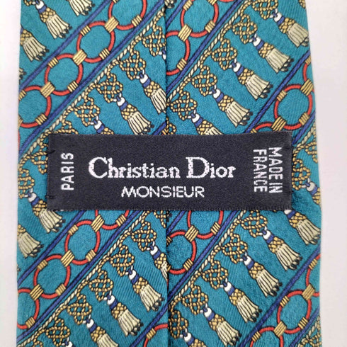 クリスチャンディオール Christian Dior MONSIEUR 総柄 シルク ネクタイ メンズ