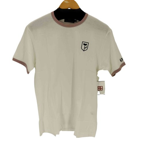 フレッドペリー FRED PERRY プリントリンガーTシャツ レディース JPN:M