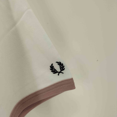 フレッドペリー FRED PERRY プリントリンガーTシャツ レディース JPN:M