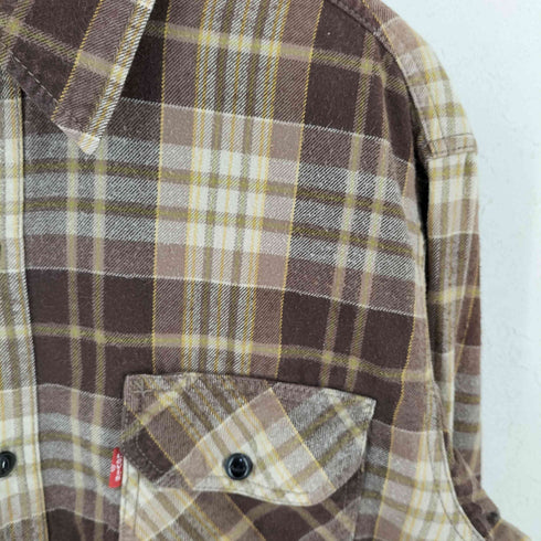 リーバイスレッド Levis RED コットンL/S チェックネルシャツ メンズ JPN:L