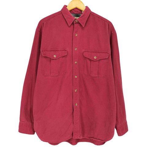 エディーバウアー Eddie Bauer 白タグ コットンシャツ メンズ import:L
