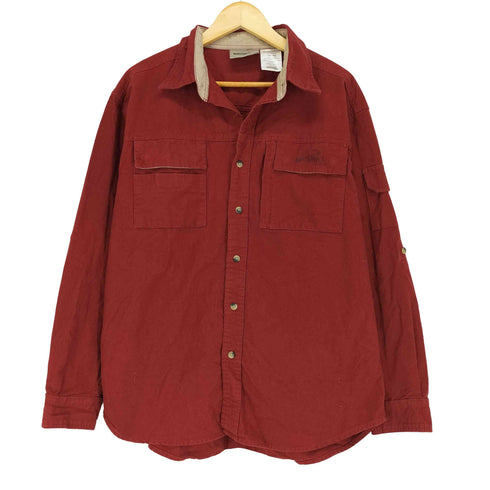 NATURAL GEAR シャモアクロス コットン シャツ メンズ import:XL