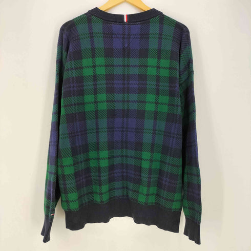 トミーヒルフィガー TOMMY HILFIGER JS M TOMMY TARTAN CREW NECK メンズ import:XL