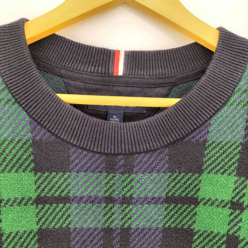 トミーヒルフィガー TOMMY HILFIGER JS M TOMMY TARTAN CREW NECK メンズ import:XL