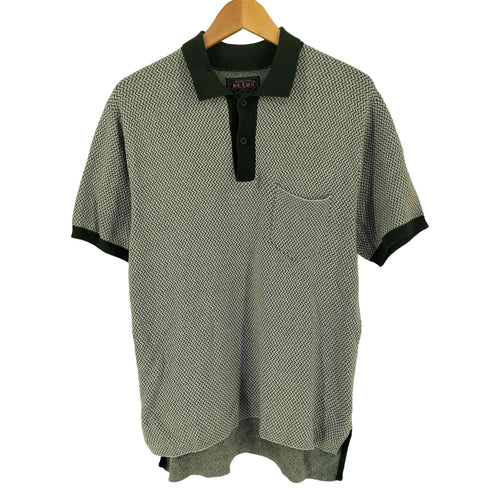 ビームスプラス BEAMS+ コットンニット 2トーン ジャカード ポロシャツ メンズ S