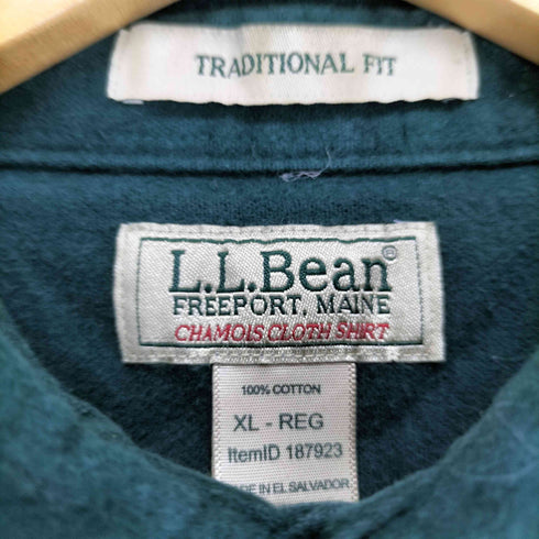 エルエルビーン L.L.Bean TRADITIONAL FIT Chamois Cloth Shirt シャモアクロスシャツ メンズ import:XL