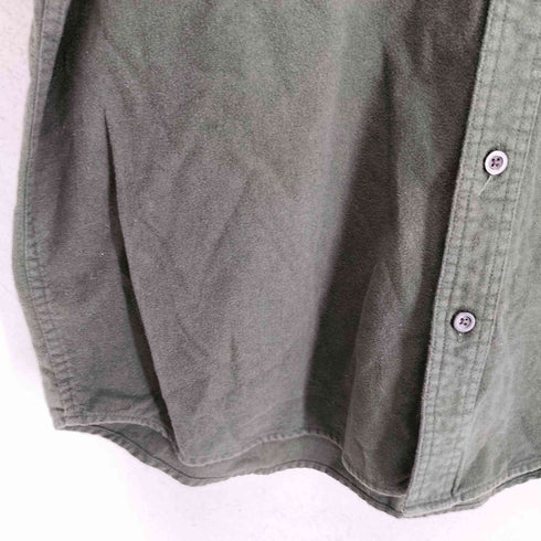 エディーバウアー Eddie Bauer コットンボタンシャモアクロスシャツ メンズ import:L