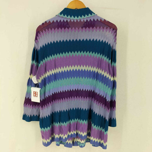 ミッソーニ MISSONI イタリア製 シェブロン柄 L/S レギュラーカラーシャツ レディース 91