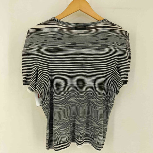ミッソーニ MISSONI イタリア製 ボーダークルーネックS/S Tシャツ レディース
