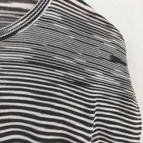 ミッソーニ MISSONI イタリア製 ボーダークルーネックS/S Tシャツ レディース
