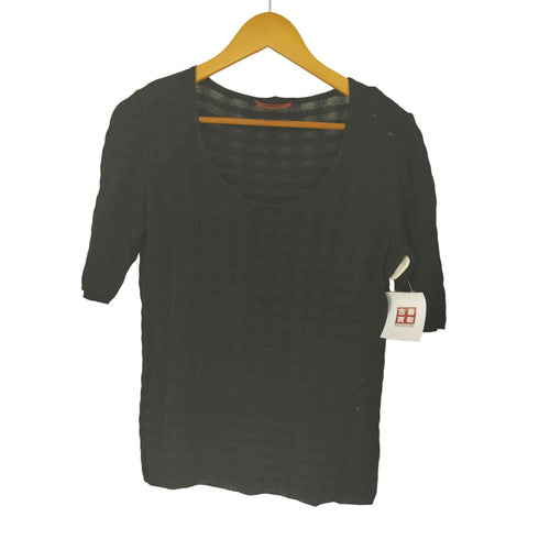 ミッソーニ MISSONI イタリア製 コットンレーヨン ボーダークルーネックS/S Tシャツ レディース 31