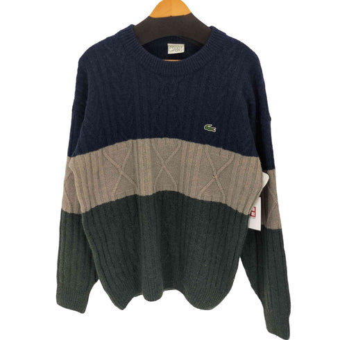 ラコステスポーツ LACOSTE SPORT ウール アクリル トリコロールセーター メンズ 5