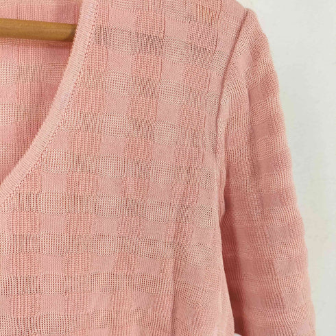 ミッソーニ MISSONI イタリア製 コットンレーヨン チェック柄 S/S Tシャツ レディース 31