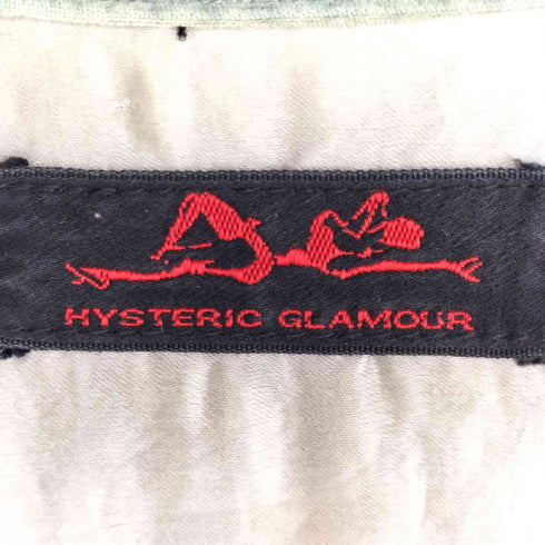 ヒステリックグラマー HYSTERIC GLAMOUR 90s コットンレーヨン リーフプリント オープンカラーコーデュロイシャツ メンズ FREE
