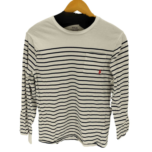 ポロラルフローレン POLO RALPH LAUREN ボーダーポケット付き長袖Tシャツ メンズ L 160
