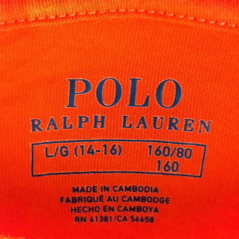 ポロラルフローレン POLO RALPH LAUREN ナンバリングワンポイント長袖Tシャツ メンズ L160