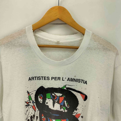 シングルステッチ アーティストプリントクルーネックTシャツ メンズ