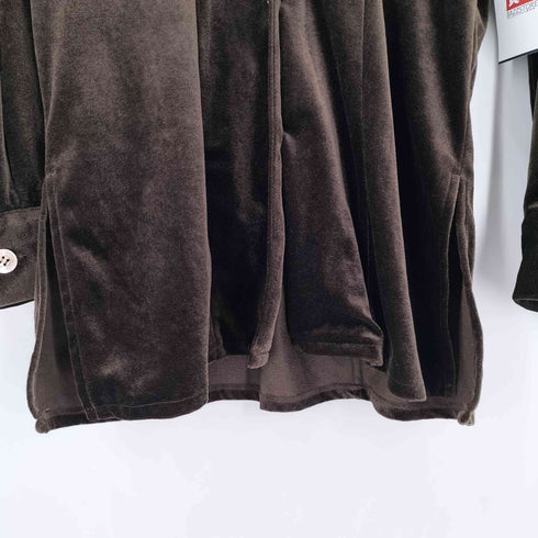 Accessoires De Mademoiselle オープンカラー L/S ベロアシャツ レディース