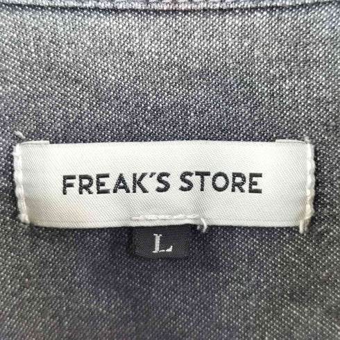 フリークスストア FREAKS STORE L/S ブラックデニムシャツ メンズ JPN:L