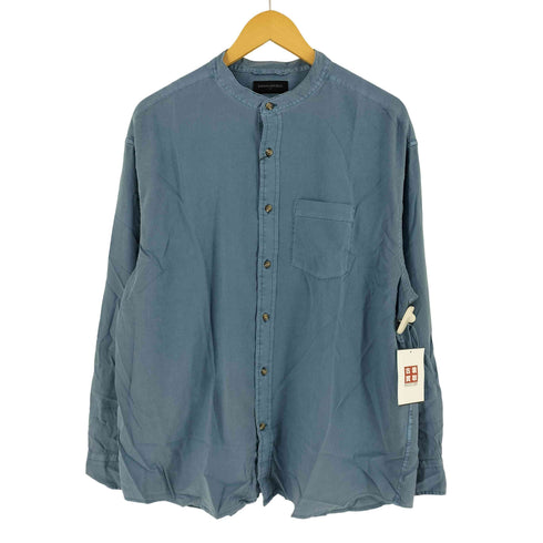 バナナリパブリック BANANA REPUBLIC バンドカラー L/S コットンシャツ メンズ import:L