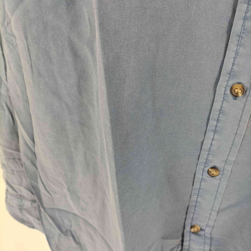 バナナリパブリック BANANA REPUBLIC バンドカラー L/S コットンシャツ メンズ import:L