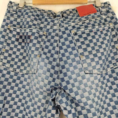 バンズ VANS 90S 旧タグ チェッカーフラッグ デニム ジョーツ メンズ 34