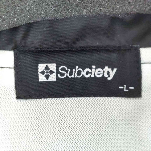 サブサエティ Subciety 刺繍 ナイロンコーチジャケット メンズ JPN:L