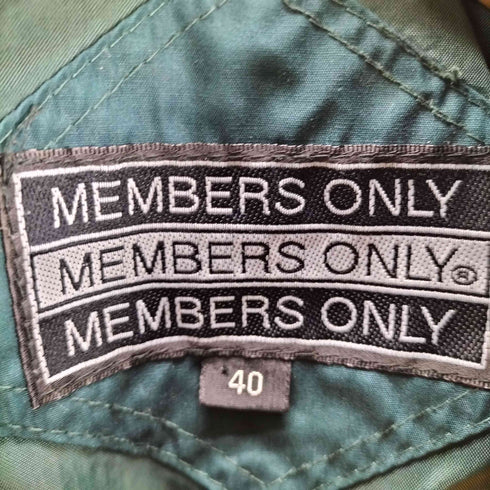 80s MEMBERS ONLY スタンドカラー エポレット ライトアウター ジャケット メンズ US:40