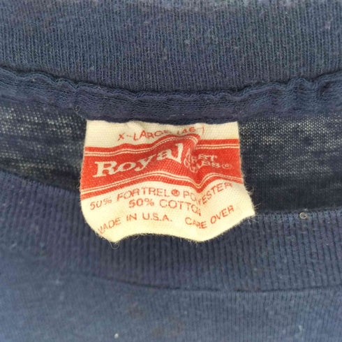 Royal First Class 90S MADE IN USA 袖シングル UWSP カレッジプリント S/S Tシャツ メンズ XL
