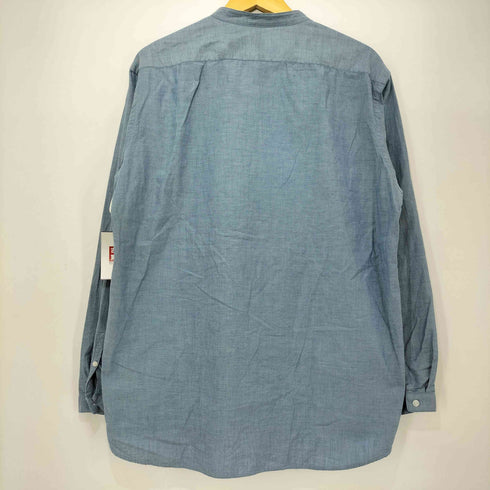 ビーミングバイビームス B:MING by BEAMS リラックスフィット シャンブレー バンドカラー シャツ メンズ JPN:L