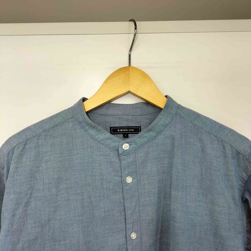 ビーミングバイビームス B:MING by BEAMS リラックスフィット シャンブレー バンドカラー シャツ メンズ JPN:L