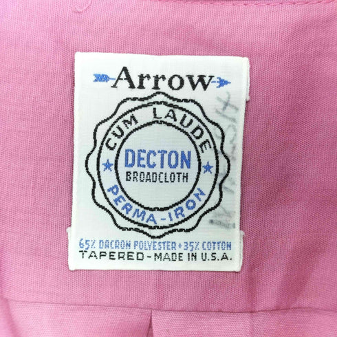 アロー ARROW 70S MADE IN USA S/S シャツ メンズ S