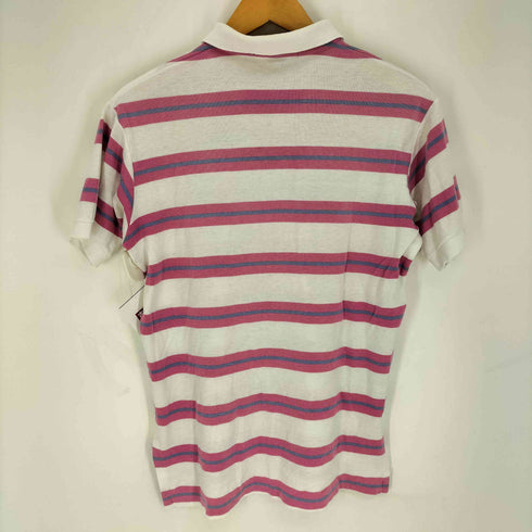 ポロバイラルフローレン Polo by RALPH LAUREN 90~00S USA製 ポニー刺繍 ボーダー ポロシャツ メンズ import:M